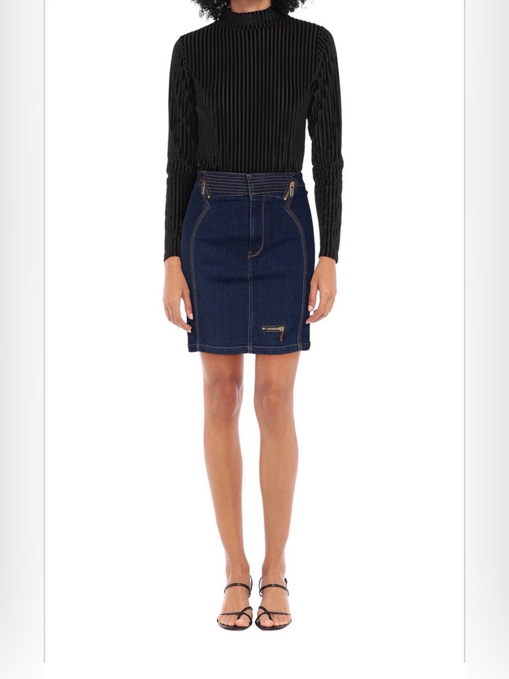 Versace Jeans Couture Denim Mini Skirt